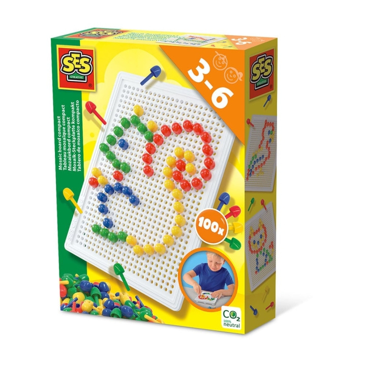 SES Creative Mozaïekprikbord 100 stuks - (S14046) in de groep SPEELGOED, KINDER- & BABYPRODUCTEN / Spelletje / Bordspellen bij TP E-commerce Nordic AB (D18782)