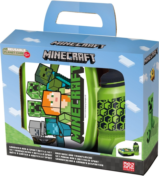 MINECRAFT Stor - Lunchbox & Waterfles - MINECRAFT (40443) in de groep SPEELGOED, KINDER- & BABYPRODUCTEN / Eten & Drinken / Kinderservies bij TP E-commerce Nordic AB (D18790)