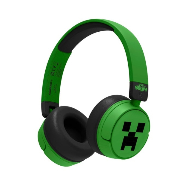 OTL Bluetooth Headset met Afstandsbediening - Minecraft Groen in de groep HOME ELECTRONICS / Audio & Beeld / Koptelefoon & Accessoires / Koptelefoon bij TP E-commerce Nordic AB (D18842)