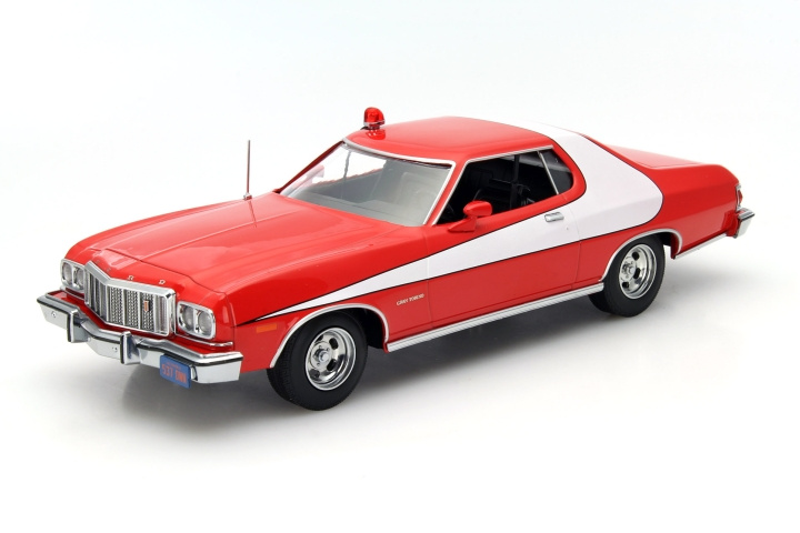 Greenlight Collectibles 1/18 Starsky and Hutch - 1976 Ford Gran Torino in de groep SPORT, VRIJE TIJD & HOBBY / Hobby / Kunststof modellen / Auto\'s bij TP E-commerce Nordic AB (D18864)