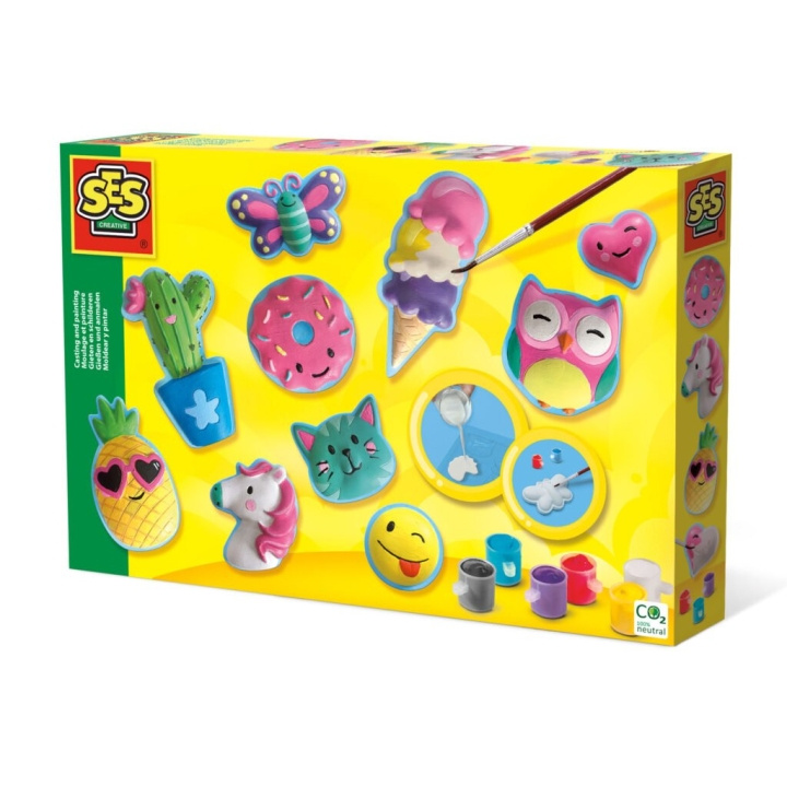 SES Creative Gieten & schilderen - vrolijke figuurtjes - (S01133) in de groep SPEELGOED, KINDER- & BABYPRODUCTEN / Speelgoed / Ambachten bij TP E-commerce Nordic AB (D18883)