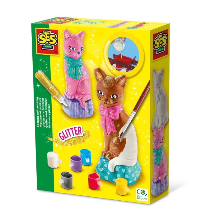 SES Creative Gieten en schilderen - Kat - (S01218) in de groep SPEELGOED, KINDER- & BABYPRODUCTEN / Speelgoed / Ambachten bij TP E-commerce Nordic AB (D18885)