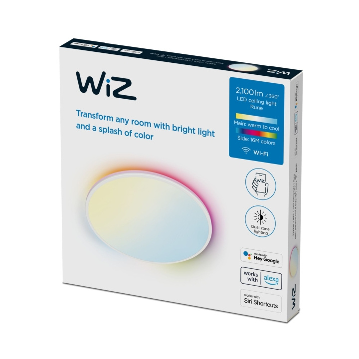 WiZ Aura Slimme Plafondlamp - Wit in de groep HOME ELECTRONICS / Verlichting / Plafondverlichting bij TP E-commerce Nordic AB (D18906)
