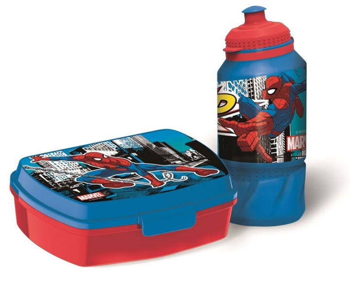 Marvel Groot - Lunchbox & Waterfles - Spiderman (51373) in de groep SPEELGOED, KINDER- & BABYPRODUCTEN / Eten & Drinken / Kinderservies bij TP E-commerce Nordic AB (D18907)
