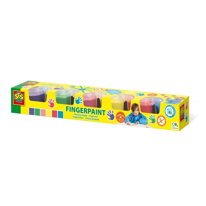 SES Creative Fingerpaint 6 colours - (S00315) in de groep SPEELGOED, KINDER- & BABYPRODUCTEN / Speelgoed / Ambachten bij TP E-commerce Nordic AB (D18915)