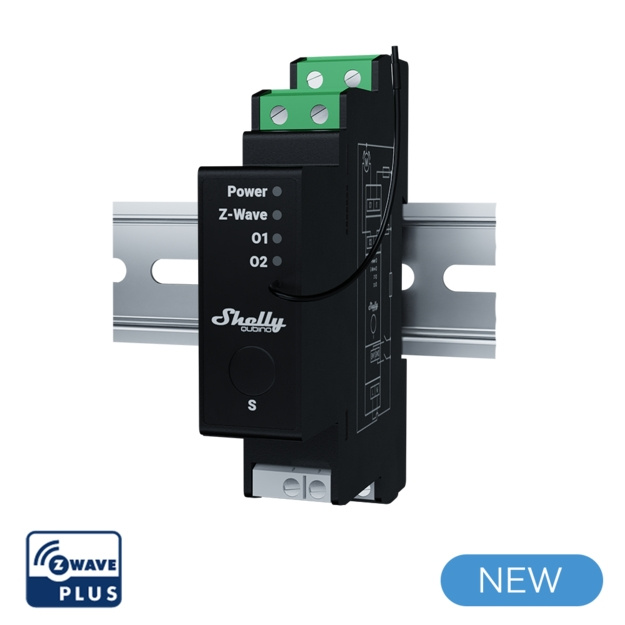 Shelly Qubino Wave Pro Rolluik in de groep HUISHOUDEN & TUIN / Smart home / Slimme huissystemen bij TP E-commerce Nordic AB (D18924)