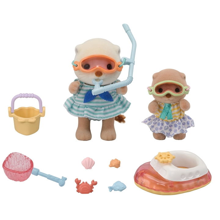 Sylvanian Families Zeeotter zusjes - Splashy snorkelset (5804) in de groep SPEELGOED, KINDER- & BABYPRODUCTEN / Speelgoed / Speelset bij TP E-commerce Nordic AB (D18968)