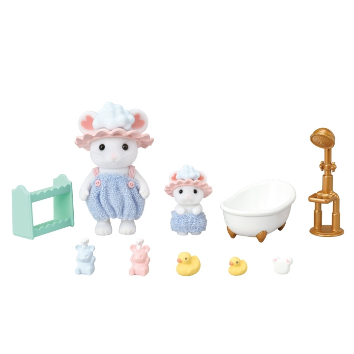 Sylvanian Families Badtijd Bubbel broers en zussen - (5805) in de groep SPEELGOED, KINDER- & BABYPRODUCTEN / Speelgoed / Speelset bij TP E-commerce Nordic AB (D18969)