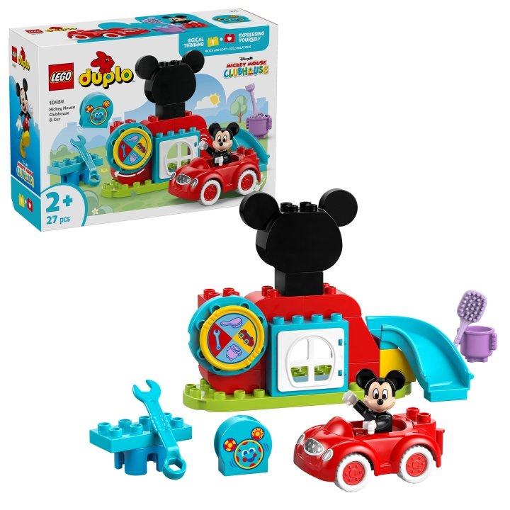 LEGO DUPLO Disney TM - Mickey Mouse Clubhuis & Auto (10454) in de groep SPEELGOED, KINDER- & BABYPRODUCTEN / Speelgoed / Bouwspeelgoed / Lego bij TP E-commerce Nordic AB (D19038)