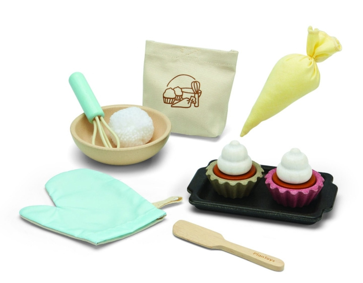 PlanToys Cupcakeset (3626) in de groep SPEELGOED, KINDER- & BABYPRODUCTEN / Speelgoed / Speelset bij TP E-commerce Nordic AB (D19057)