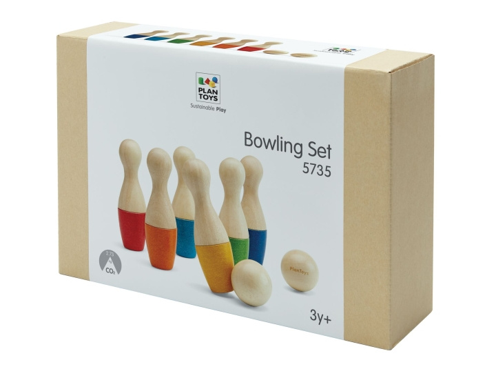 PlanToys Bowling-set - (PT-5735) in de groep SPEELGOED, KINDER- & BABYPRODUCTEN / Buitenspeelgoed / Sport & Spel bij TP E-commerce Nordic AB (D19069)