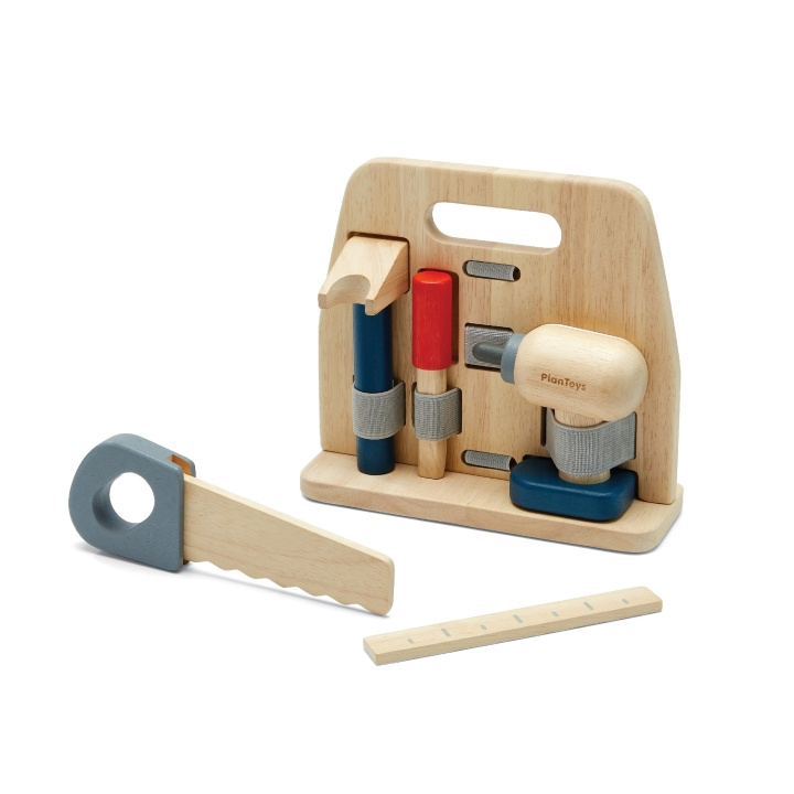 PlanToys Handige timmerset - Veelkleurig - 36-60 m in de groep SPEELGOED, KINDER- & BABYPRODUCTEN / Speelgoed / Speelset bij TP E-commerce Nordic AB (D19073)