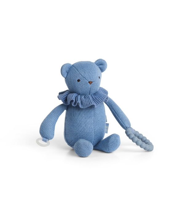 Smallstuff Kleine activiteitenbeer, voor fopspeen en bijtring, blauw - (40006-36) in de groep SPEELGOED, KINDER- & BABYPRODUCTEN / Babyspeelgoed / Knuffels bij TP E-commerce Nordic AB (D19090)