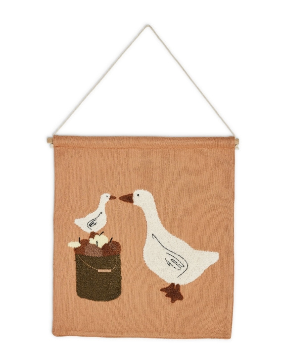 Smallstuff Muurdeco, Farmliving Ganzen - Natuurlijk - 37x33 cm (40023-11) in de groep HUISHOUDEN & TUIN / Interieur / Fotolijsten bij TP E-commerce Nordic AB (D19094)