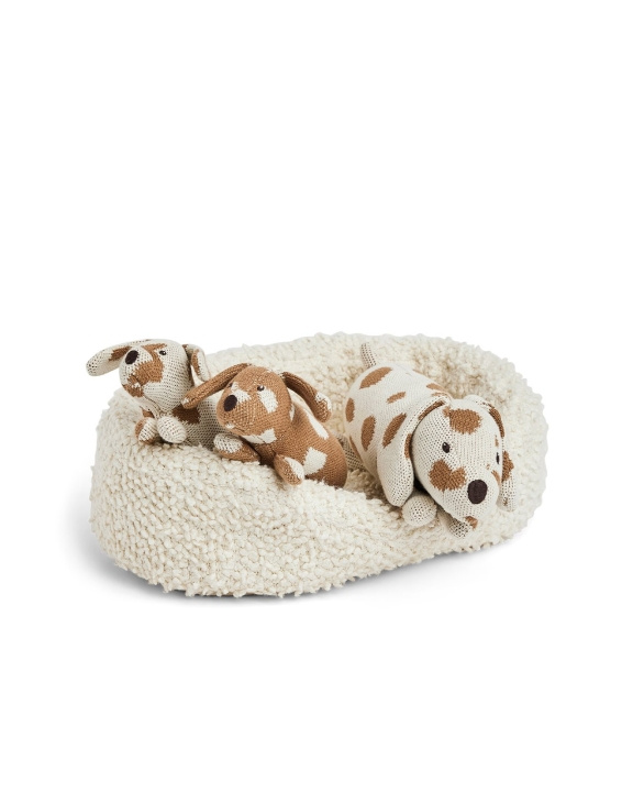 Smallstuff Hondenmand met moederhond en puppies - (70018-01) in de groep SPEELGOED, KINDER- & BABYPRODUCTEN / Babyspeelgoed / Knuffels bij TP E-commerce Nordic AB (D19095)