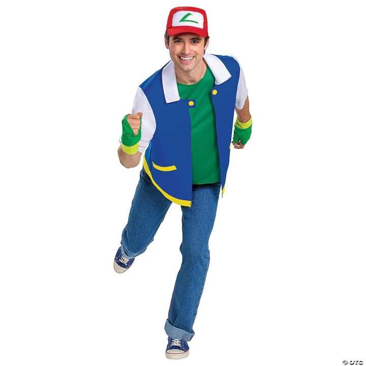Disguise Pokémon Volwassenen Klassiek Kostuum - Master Ash Ketchum (120069SM-20L) in de groep SPEELGOED, KINDER- & BABYPRODUCTEN / Speelgoed / Gemaskered kostuums bij TP E-commerce Nordic AB (D19118)