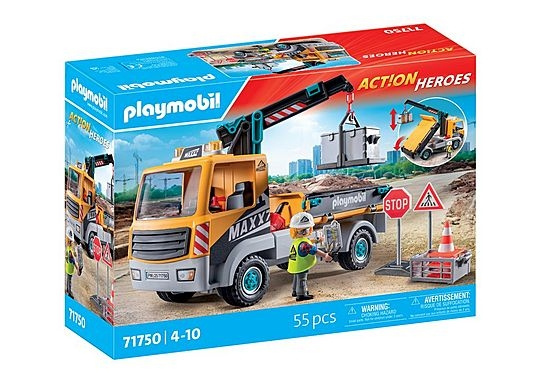 Playmobil Bouwvrachtwagen met kraan (71750) in de groep SPEELGOED, KINDER- & BABYPRODUCTEN / Speelgoed / Speelset bij TP E-commerce Nordic AB (D19155)