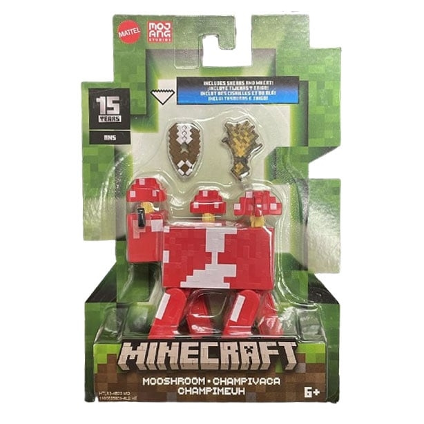 MINECRAFT Biome Bouwt - 8cm Mooshroom (HTL83) in de groep SPEELGOED, KINDER- & BABYPRODUCTEN / Speelgoed / Figuren, Miniaturen & accessoires bij TP E-commerce Nordic AB (D19163)
