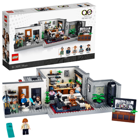 LEGO Iconen - Queer Eye - De Fab 5 Loft (10291) in de groep SPEELGOED, KINDER- & BABYPRODUCTEN / Speelgoed / Bouwspeelgoed / Lego bij TP E-commerce Nordic AB (D19173)