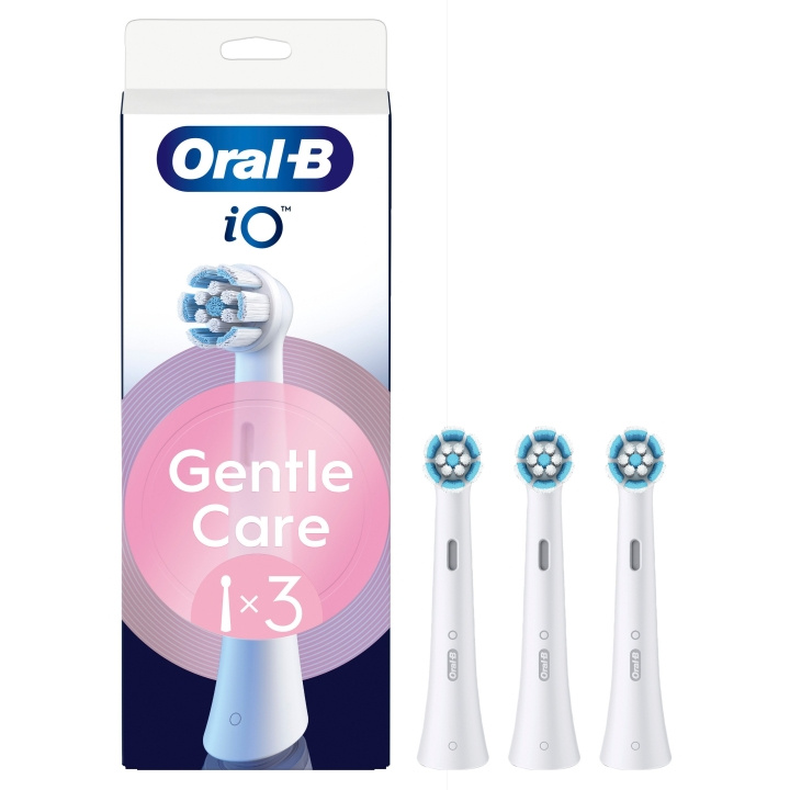 Oral B Oral-B iO-serie Gentle Care opzetborstels - Wit - 3 stuks in de groep BEAUTY & HEALTH / Mondverzorging / Elektrische tandenborstelaccessoires bij TP E-commerce Nordic AB (D19189)