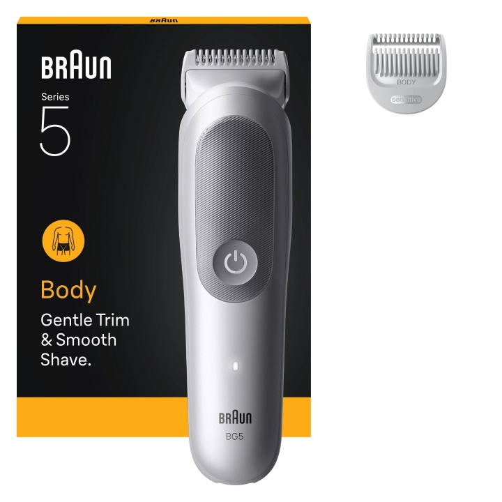 Braun Body Groomer Series 5 +2 Verzorgingshulpen - Grijs in de groep BEAUTY & HEALTH / Haar & Styling / Scheren & Trimmen / Haartrimmers bij TP E-commerce Nordic AB (D19199)