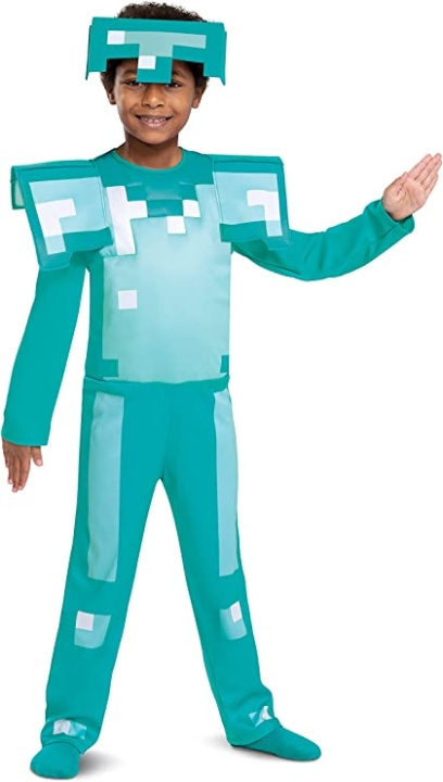 Disguise Minecraft Kostuum - Diamant Pantser (116 cm) in de groep SPEELGOED, KINDER- & BABYPRODUCTEN / Speelgoed / Gemaskered kostuums bij TP E-commerce Nordic AB (D19201)