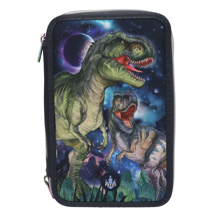 Dino World Drievoudig etui met LED - GALAXY in de groep SPEELGOED, KINDER- & BABYPRODUCTEN / Speelgoed / Etui bij TP E-commerce Nordic AB (D19217)