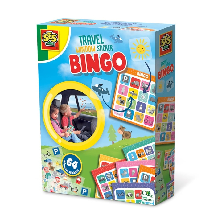 SES Creative Game Bingo Autoraam Stickers - (S02238) in de groep SPEELGOED, KINDER- & BABYPRODUCTEN / Speelgoed / Ambachten bij TP E-commerce Nordic AB (D19224)