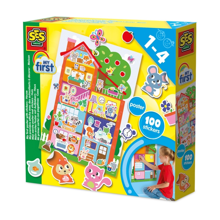 SES Creative Mijn eerste poster met stickers - (S14476) in de groep SPEELGOED, KINDER- & BABYPRODUCTEN / Speelgoed / Ambachten bij TP E-commerce Nordic AB (D19226)