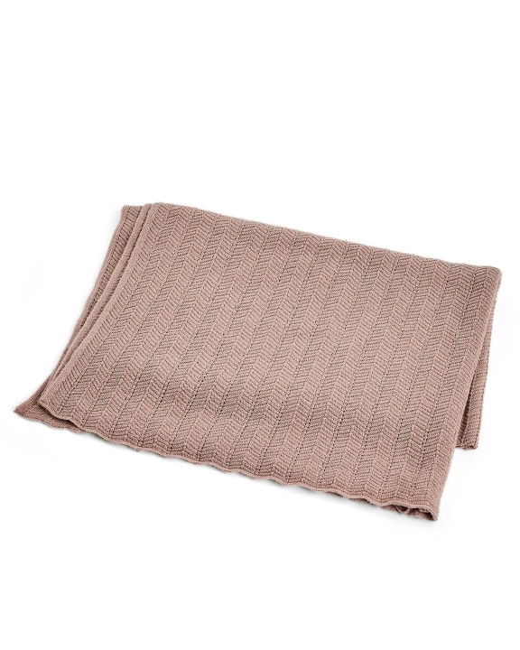 Smallstuff Babydeken, visgraat, merinowol - Poeder - 80x100 cm (70007-83) in de groep SPEELGOED, KINDER- & BABYPRODUCTEN / Kindertextiel / Babydekens bij TP E-commerce Nordic AB (D19236)