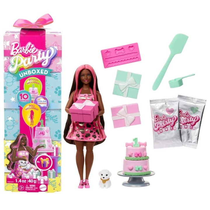 Barbie Party Unboxed Black Doll - (960-2524) in de groep SPEELGOED, KINDER- & BABYPRODUCTEN / Speelgoed / Docks & Accessoires bij TP E-commerce Nordic AB (D19257)
