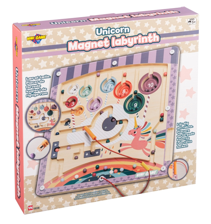 Vini Games Eenhoorn Hout/Magneet Spel (31913) in de groep SPEELGOED, KINDER- & BABYPRODUCTEN / Speelgoed / Tekenen & Tellen bij TP E-commerce Nordic AB (D19267)
