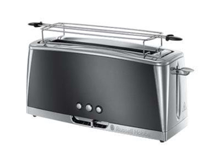 Russell Hobbs Luna 2-pits broodrooster met lange gleuf - Maanlichtgrijs in de groep HUISHOUDEN & TUIN / Huishoudelijke apparaten / Broodroosters & Broodgrills / Broodroosters bij TP E-commerce Nordic AB (D19295)
