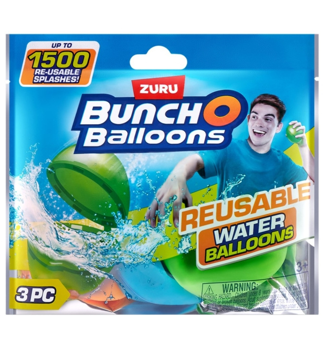 Bunch O \'Balloons Herbruikbare waterballonnen 3PK (56592UQ1) in de groep SPEELGOED, KINDER- & BABYPRODUCTEN / Buitenspeelgoed / Badspeelgoed bij TP E-commerce Nordic AB (D19298)
