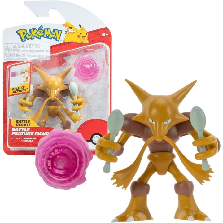 Pokémon Battle Feature Figuur Alakazam - (PKW3036) in de groep SPEELGOED, KINDER- & BABYPRODUCTEN / Speelgoed / Figuren, Miniaturen & accessoires bij TP E-commerce Nordic AB (D19300)
