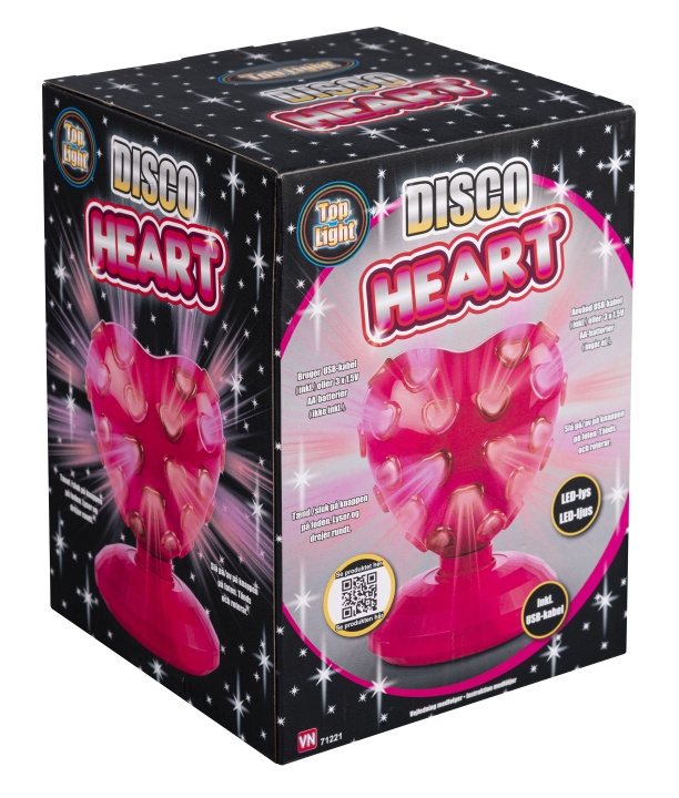 3-2-6 Hart discobal met LED licht (71221) in de groep SPEELGOED, KINDER- & BABYPRODUCTEN / Kinderkamer / Babylampen / Tafellampen bij TP E-commerce Nordic AB (D19332)