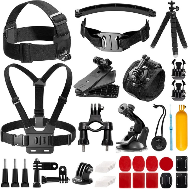 Akaso Accessoires voor actiecamera - 14 stuks in de groep SPORT, VRIJE TIJD & HOBBY / Actiecamera\'s en accessoires / Actiecamera\'s bij TP E-commerce Nordic AB (D19373)