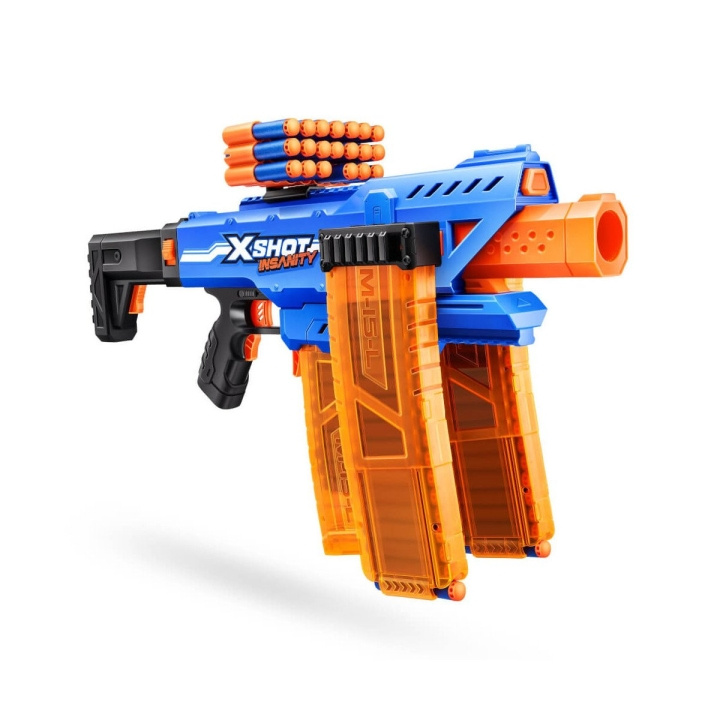 X-Shot Insanity-gemotoriseerde Clip Mania (36786) in de groep SPEELGOED, KINDER- & BABYPRODUCTEN / Speelgoed / Actie spel bij TP E-commerce Nordic AB (D19428)