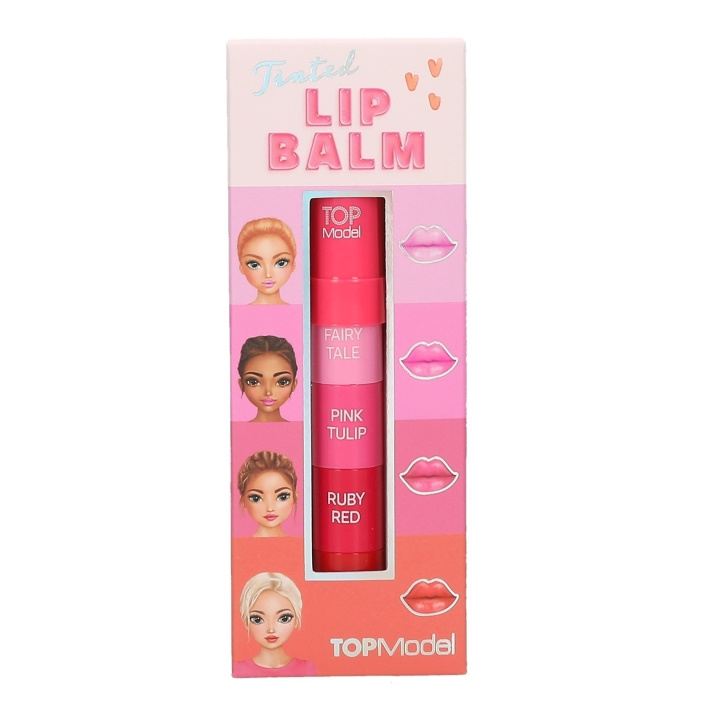 TOPModel TOPModel Getinte lippenbalsem - 4 kleuren - 4 x 1g in de groep BEAUTY & HEALTH / Makeup / Lippen / Lippenbalsem bij TP E-commerce Nordic AB (D19464)