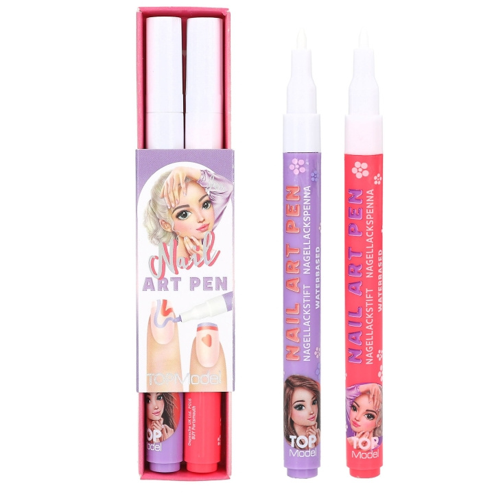 TOPModel TOPModel Nagellak Pen Set BEAUTY and ME - Roze en Wit, Perzik-Kleurig en Paars - 2 ml per pen in de groep BEAUTY & HEALTH / Manicure/pedicure / Nagellak bij TP E-commerce Nordic AB (D19465)