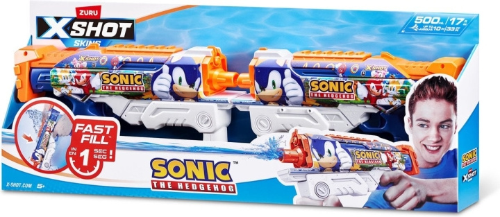 X-Shot X- SHOT - Water Fast-Fill Skins Sonic - The Hedgehog Hyperload Water Blaster (2 Pack) - (118111) in de groep SPEELGOED, KINDER- & BABYPRODUCTEN / Speelgoed / Actie spel bij TP E-commerce Nordic AB (D19493)