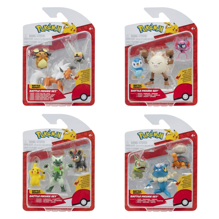 Pokémon Slagfiguur 3 PK Ass - (95155-24) in de groep SPEELGOED, KINDER- & BABYPRODUCTEN / Speelgoed / Figuren, Miniaturen & accessoires bij TP E-commerce Nordic AB (D19504)