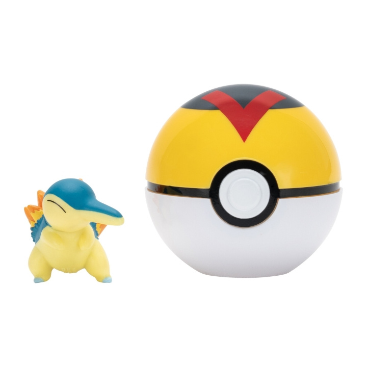 Pokémon Clip N Go Cyndaquil met Level Ball - (PKW4150) in de groep SPEELGOED, KINDER- & BABYPRODUCTEN / Speelgoed / Figuren, Miniaturen & accessoires bij TP E-commerce Nordic AB (D19507)