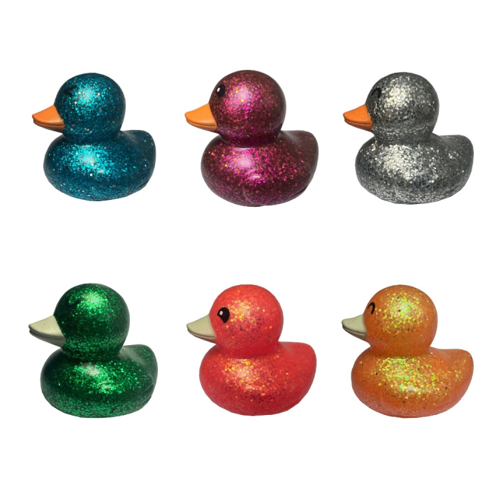Magni Badeend met glitter 6 stuks - (3954) in de groep SPEELGOED, KINDER- & BABYPRODUCTEN / Buitenspeelgoed / Badspeelgoed bij TP E-commerce Nordic AB (D19520)
