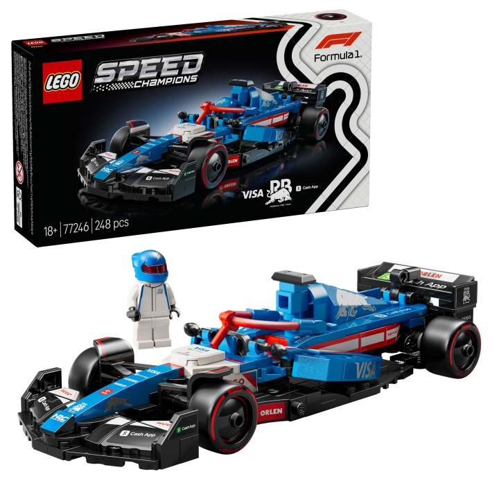 LEGO Snelheidskampioenen - Visa Cash App RB VCARB 01 F1® Racewagen (77246) in de groep SPEELGOED, KINDER- & BABYPRODUCTEN / Speelgoed / Bouwspeelgoed / Lego bij TP E-commerce Nordic AB (D19530)