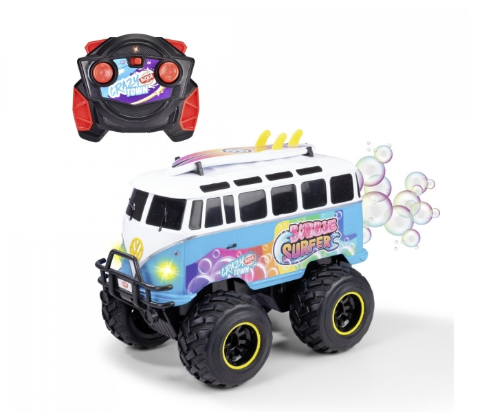 Dickie Toys RC Volkswagen T1 Bellenbus (201106014) in de groep SPEELGOED, KINDER- & BABYPRODUCTEN / Op afstand bestuurbaar / Afstand bestuurbare auto\'s bij TP E-commerce Nordic AB (D19553)