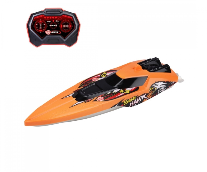Dickie Toys RC Sea Hawk (201106012) in de groep SPEELGOED, KINDER- & BABYPRODUCTEN / Op afstand bestuurbaar / Afstand bestuurbare boten bij TP E-commerce Nordic AB (D19554)