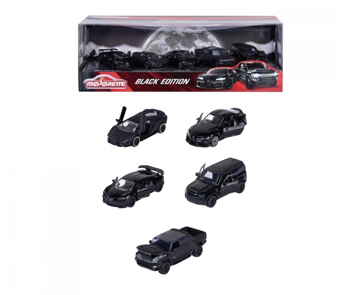 Majorette Black Edition 5-delige geschenkverpakking (212053191) in de groep SPEELGOED, KINDER- & BABYPRODUCTEN / Speelgoed / Speelgoedauto\'s bij TP E-commerce Nordic AB (D19567)