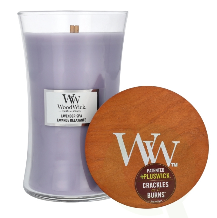 WoodWick Lavender Spa Large Hourglass Candle 0 in de groep BEAUTY & HEALTH / Geuren & Parfum / Overige geuren / Geurkaarsen bij TP E-commerce Nordic AB (D19629)