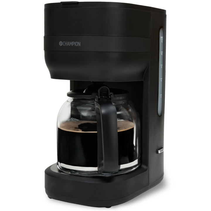 Champion Kaffebryggare 12-koppar/1,5L KB300 Mattsvart in de groep HUISHOUDEN & TUIN / Huishoudelijke apparaten / Koffiezetapparaten en accessoires / Koffiezetapparaten bij TP E-commerce Nordic AB (D19675)